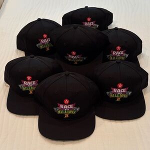 Race to Millions Black Kids Baseball Cap by